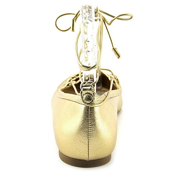 Michael Kors Tabby Gold Metallic Ballet Flats - Picture 4 of 5